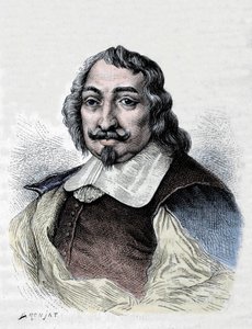 Samuel de Champlain, fransk oppdagelsesreisende og kolonisator (1567-1635). Kolonisator av Canada. Gravering fra 1830 etter et seriøst portrett av Moncornet. av Unknown artist