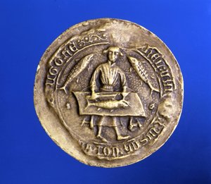 Segl fra Flanders Corporation. 1400-tallet. Paris. Riksarkivet. av Unknown artist