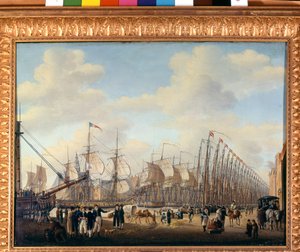 Hemmelig flåte fra Napoleon I til Flushing (nederlandsk havn) for invasjonen av England. sd. Tidlig på 1800-tallet. Amsterdam, Sjøfartsmuseet av Unknown artist