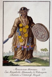 Sjaman eller mongolsk Devineresse - Gravering av Unknown artist
