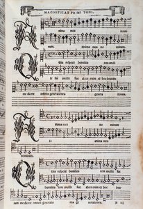 Noter fra Magnificat av Giovanni Animuccia av Unknown artist