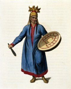Sibirsk sjaman. 1800-talls gravering av Unknown artist