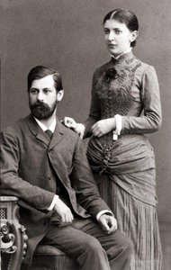 Sigmund Freud og kona Bernays Martha i juni 1885. av Unknown artist