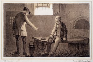 Silvio Pellico (1789 - 1854) transferred to the fortress of Spielberg (Spilberk) - in “” Storia d