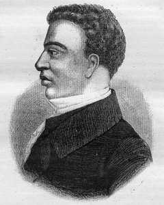 Simon Deutz (1802-1844) or Hyacinthe de Gonzague or Sylvain Delatour - the man who handed over the Duchess of Berry to the authorities of the July monarchy in 1832. av Unknown artist