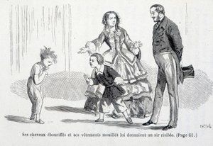Sophie wet - i "The misfortunes of Sophie"" av grevinnen av Ségur, Hachette av Unknown artist