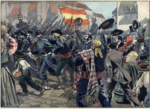 Spansk-amerikansk krig eller cubansk uavhengighetskrig (1868-1898) mellom Spania og Nord-Amerika av Unknown artist