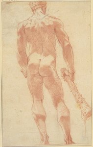 Stående Hercules fra baksiden av Unknown