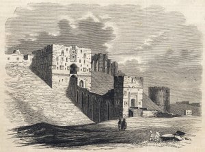 Syria: byen Aleppo på 1800-tallet - Citadel - Aleppo i Syria - 1864 av Unknown artist