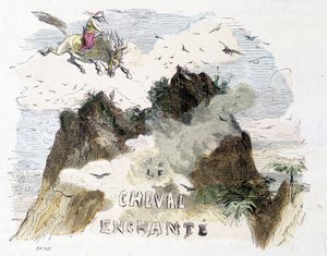 Tale: The Enchanted Horse - i "Thousand and One Night"", red. Emile Guérin, fortalt av Md Bondet, Paris, n.d. av Unknown artist