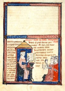 Lærer Ovid - Miniatyr av middelalderen (ref. 418 av Unknown artist
