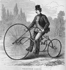 Den amerikanske velocipeden til Isaac Samuel. 1869 av Unknown artist