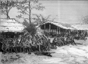 The Brazza Mission in West Africa (Pietro Paolo Savorgnan di Brazza or Pierre Paul Francois Camille Savorgnan de Brazza av Unknown artist