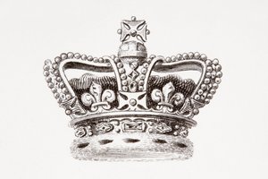 Englands krone, utgitt i 1820 (trykt) av Unknown artist
