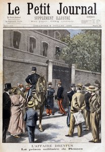 Dreyfus-saken: militærfengselet i Rennes - i "" Le Petite Journal"" av 09.07.1899 av Unknown artist