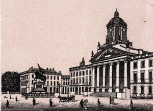 The Royal Square in Brussels in Belgium in “The world illustrates 168 views”” Undated (late 19th century) av Unknown artist