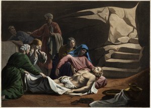 Kristi grav. Anonym gravering fra midten av 1800-tallet. av Unknown artist