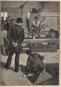 Kunsten å reise: Blanchard Tower. Gravering fra 1885 i "" Les arts et metiers illustres"" av Adolphe BITARD. av Unknown artist