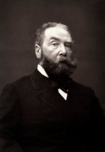 Kunstneren Henri-Julien Dumont fotografert i anledning Paris-salongen i 1881 av Unknown