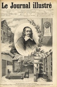 Tohundreårsdagen til Pierre Corneille - Le bicentenaire de Pierre Corneille - gravering i "Le journal illustrious"" fra 1884 av Unknown artist