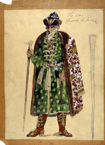 Karakteren til kongen i operaen "Prins Igor"" av Alexander Borodine (1833 - 1887). av Unknown artist