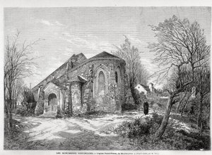 Kirken Saint Pierre de Montmartre - i "" Den illustrerte verden"" fra 05/04/1873 av Unknown artist