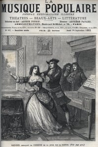 Komponisten George Frederick Handel (Georg Friedrich Handel av Unknown artist