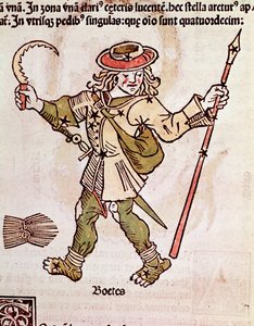 Konstellasjonen Bouvier Detail stammer fra konstellasjonen Bouvier Detail, tilskrevet den romerske historikeren Hyginus (Gaius Julius Hyginus) (1. århundre f.Kr.). av Unknown artist