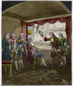 Kroningen av Voltaire (Francois-Marie Arouet av Unknown artist