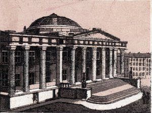 Customhouse i New York i USA i "Verden illustrerer 168 visninger"" Udatert (slutten av 1800-tallet) av Unknown artist