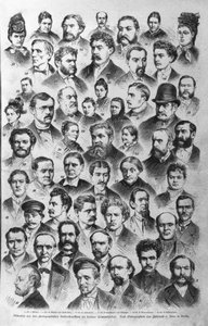 De forskjellige typene kriminelle ifølge Berlin-politiets arkiver. 1882 av Unknown artist
