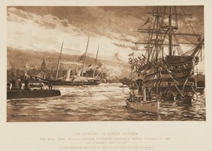 Dronning Victorias begravelse av Unknown Artist