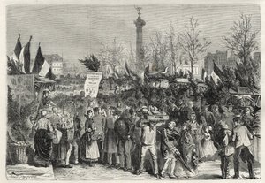Skinkemessen på Boulevard Bourdon i Paris (Place de la Bastille) - 1868 - av Unknown artist