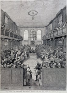Interiøret i London House of Commons i 1760 av Unknown artist