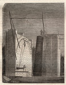 Det store speilteleskopet (eller leviathanen) av William Parsons kalt Lord Rosse (1800-1867), fra Birr Castle til Parsonstown (Irland) av Unknown artist
