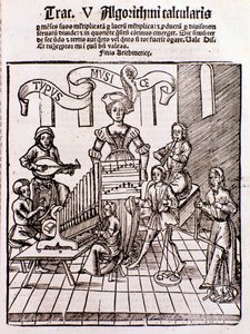 Den liberale kunsten: Musikk (gravering av Unknown artist