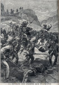 Det rødhudsindiske opprøret fra Nord-Minnesota i USA i 1898. av Unknown artist