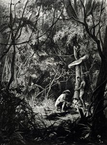 Graven til oppdageren Henri Mouhot i Indokina. av Unknown artist
