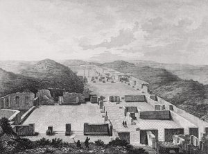 Thermal Baths of Ostia Ancient, Italia 1800-tallet. av Unknown artist