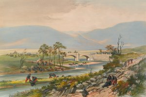 ?Traktir-broen etter slaget ved Tchernaya?, 1855 av Unknown