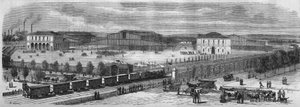 Transformasjoner av Paris under det andre imperiet, Paris Haussmann: Den nye marsjen til villettens storfe. av Unknown artist