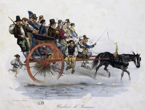 Transport til felles: vogn av Unknown artist