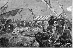 Tunfiske (Pesca al tonno) på kysten av Provence. av Unknown artist