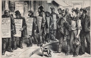 USA: protest på vegne av ligaen mot drikkemisbruk 1875 av Unknown artist