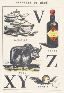 V X Y Z: tallerkener, xeres, yak, zephyr av Unknown artist