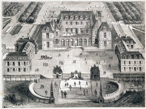 Versailles sous Louis XIII - gravering av Unknown artist