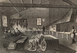 Utsikt over Mr. Gueytons galvaniseringsverksteder. av Unknown artist