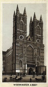 Utsikt over Westminster Abbey, London, England. av Unknown artist