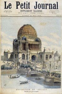 Utsikt over Chicago-utstillingen: The Palace of the Government - i "" The Petity Journal"" av Unknown artist