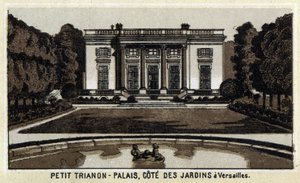 Utsikt over Peer Trianon i hagene i Versailles. av Unknown artist